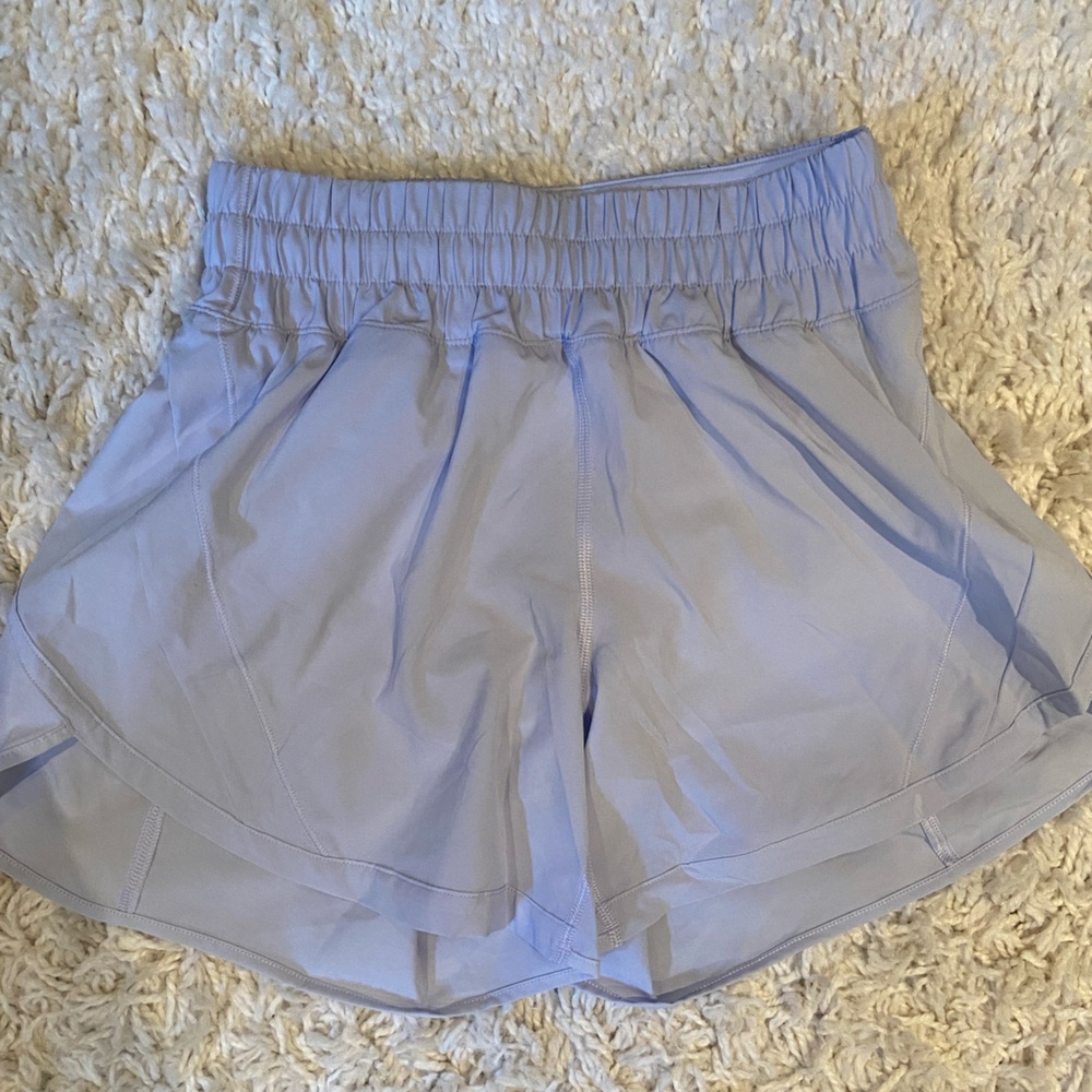 Lululemon track that short mid-rise 5 inch blissful blue